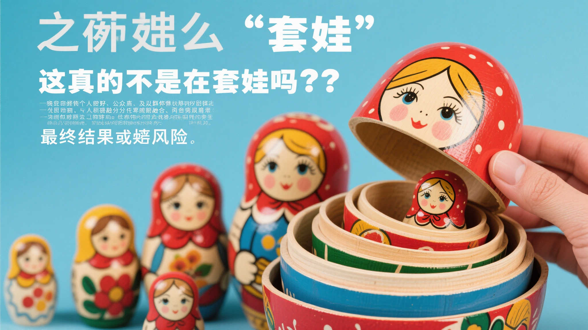 这真的不是在套娃吗 感觉不管站那边最后都得被回旋镖打出致命伤 所谓“套娃”,指的是事物层层递进、结构包裹交织,就